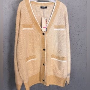 NWT Cardigan Sweaters V-Neck Button Down Womens Cardigan with Pockets